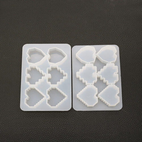 Pixel heart 6 in 1 mold