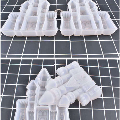 Castle house silicon mold – 1 Single mold