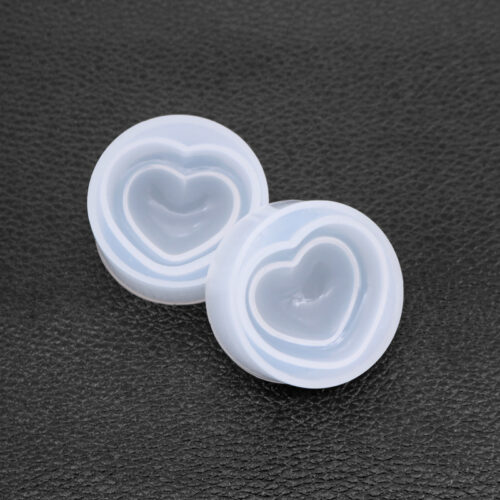 2 in 1 Double heart pendant mold