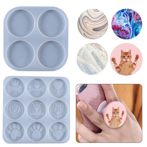 Circle 4 in 1 mold for popsocket and keychain