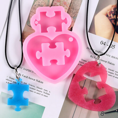 2 in 1 Puzzle Pendant keychain