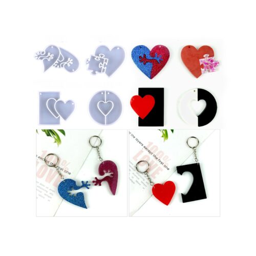 Heart puzzle pendant designs