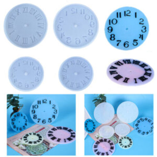 Clock digital roman number silicon mold