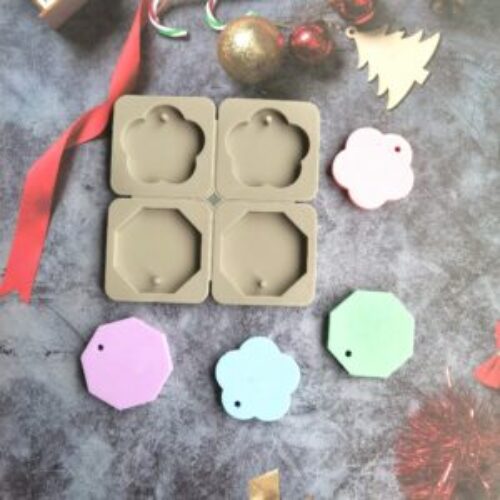 Aromatherapy mold Candle Kit Soap Wax Octagon 4 piece