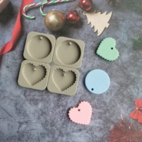 Aromatherapy Candle Kit Soap Wax Heart & Round mold