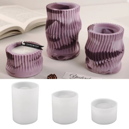 Striped twist Storage cup